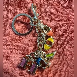 Fashion Colorful Letter Keychain Charm